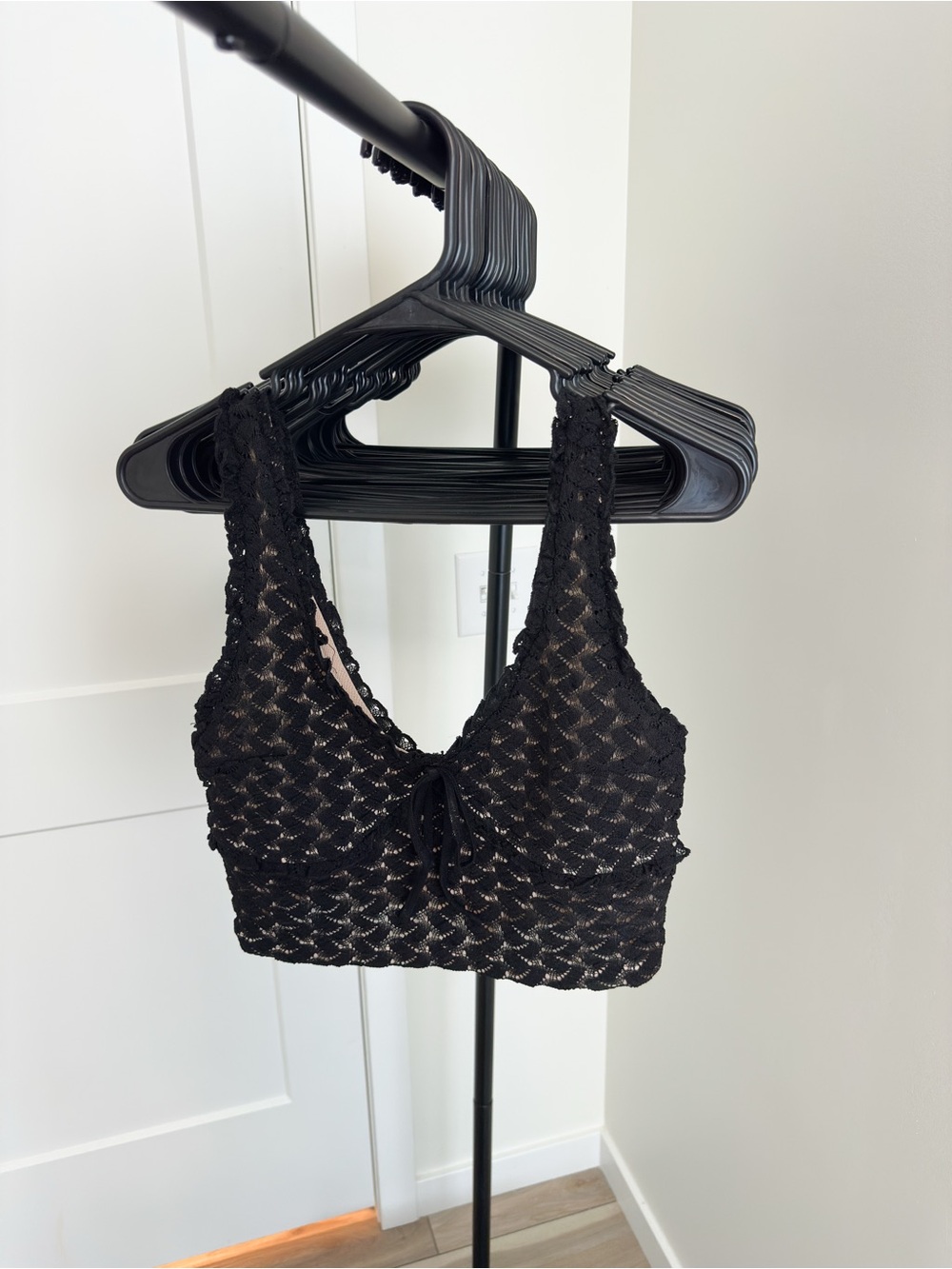 Meshki Morgan Mesh and Lace Sleeveless Top